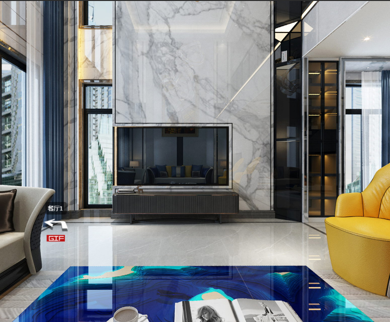 佛山市保利玥府現代簡約風格別墅裝修案例