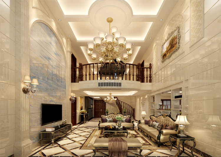 佛山市融創(chuàng)半島壹號歐式風格別墅裝修案例