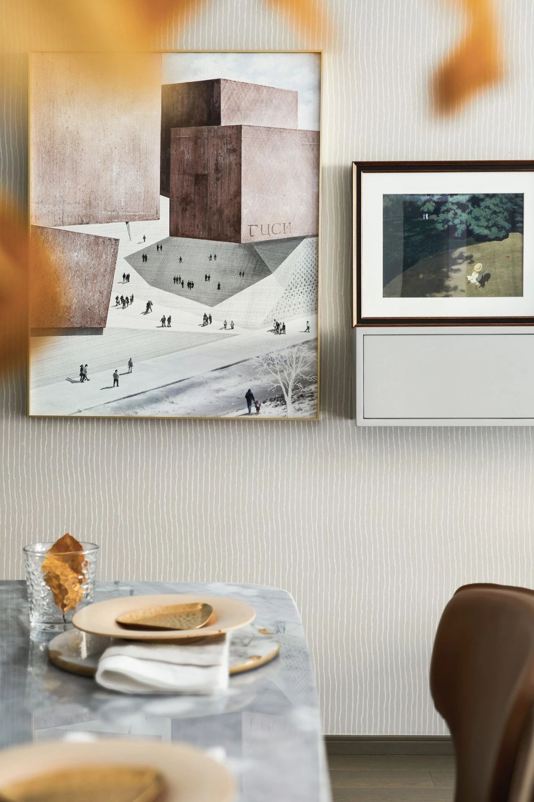 輕奢簡約風(fēng)格室內(nèi)設(shè)計家裝案例-餐廳裝飾畫 輕奢簡約風(fēng)格室內(nèi)設(shè)計家裝案例-餐廳裝飾畫