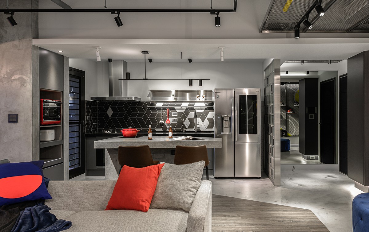 現(xiàn)代工業(yè)風(fēng)格家裝設(shè)計室內(nèi)裝修效果圖-餐廳 現(xiàn)代工業(yè)風(fēng)格家裝設(shè)計室內(nèi)裝修效果圖-餐廳