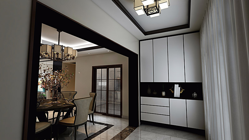 美的君蘭江山四居168平米北歐風格裝修案例-走廊 美的君蘭江山四居168平米北歐風格裝修案例-走廊