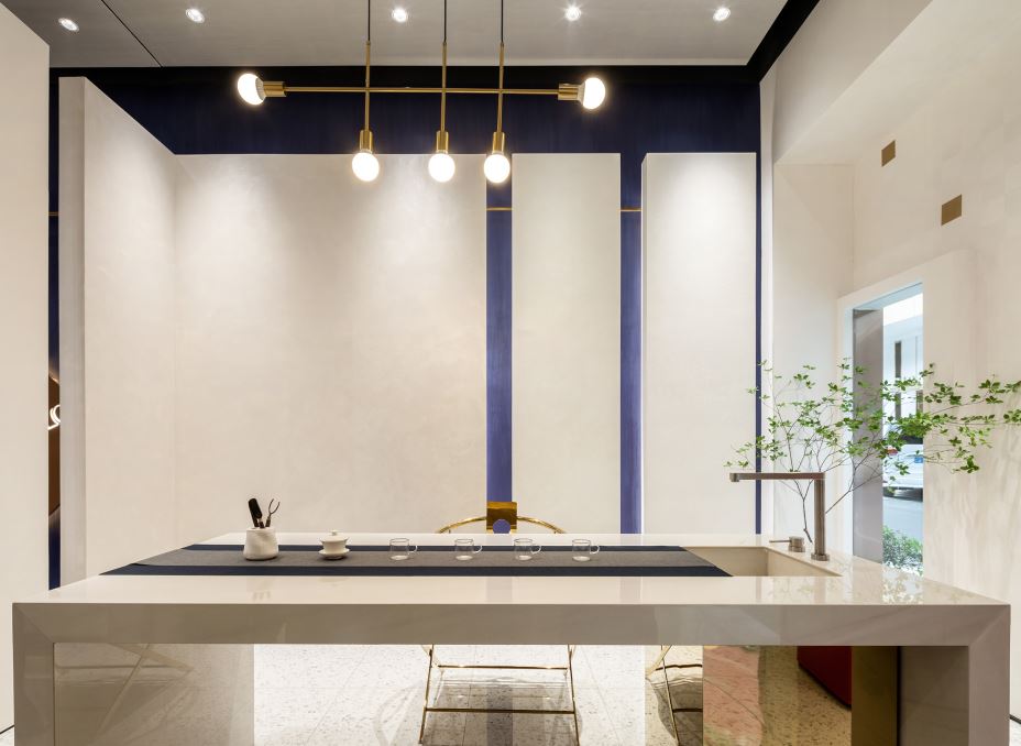 江門市江門奧園輕奢風格三居室裝修案例