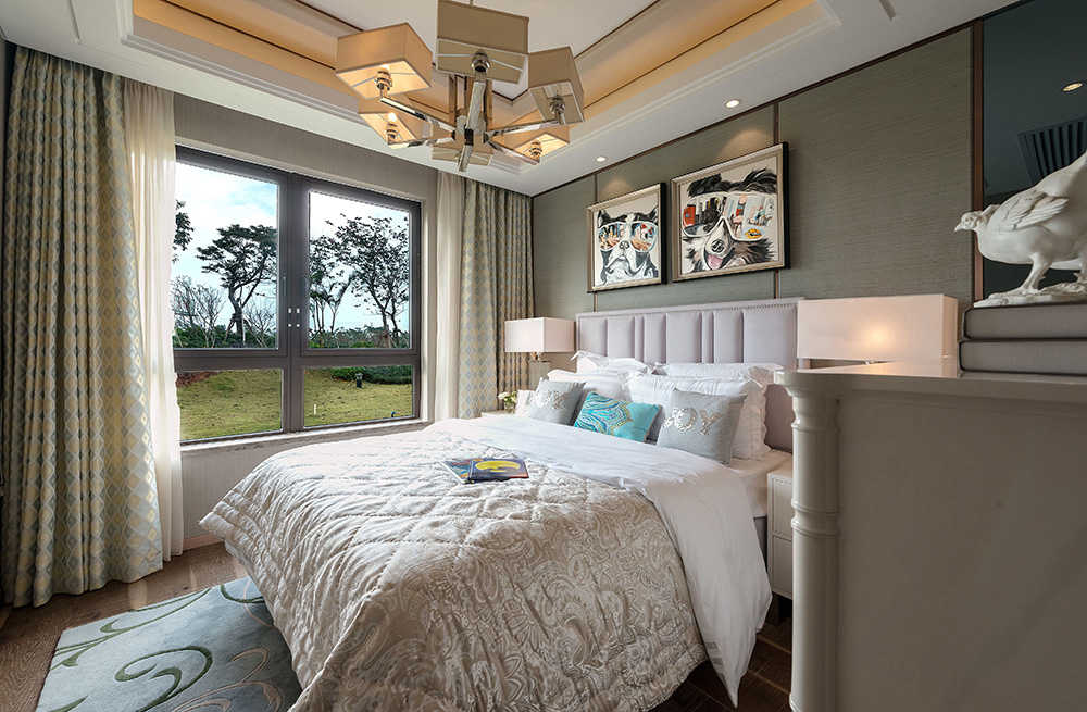 新中式風(fēng)格室內(nèi)裝修設(shè)計(jì)效果圖-恒大西江天悅平層195平米-室內(nèi)裝修設(shè)計(jì)次臥 新中式風(fēng)格室內(nèi)裝修設(shè)計(jì)效果圖-恒大西江天悅平層195平米-室內(nèi)裝修設(shè)計(jì)次臥