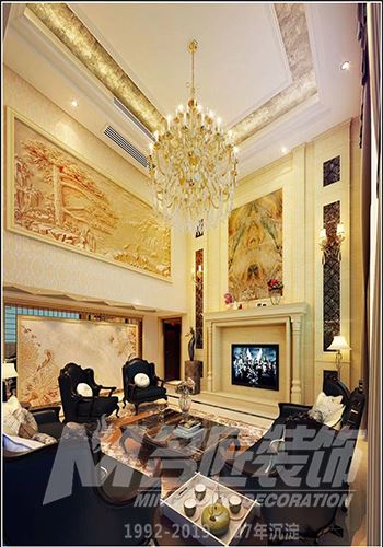 佛山市金地藝境天成歐式風格三居室裝修案例