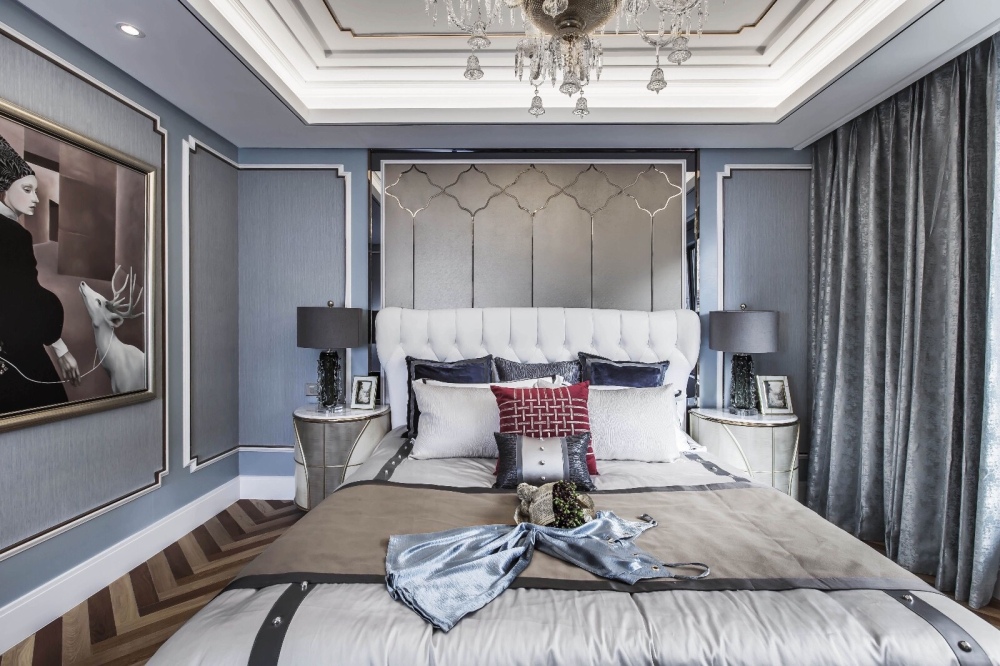 歐式復(fù)古風(fēng)格別墅室內(nèi)設(shè)計(jì)家裝案例-臥室 歐式復(fù)古風(fēng)格別墅室內(nèi)設(shè)計(jì)家裝案例-臥室