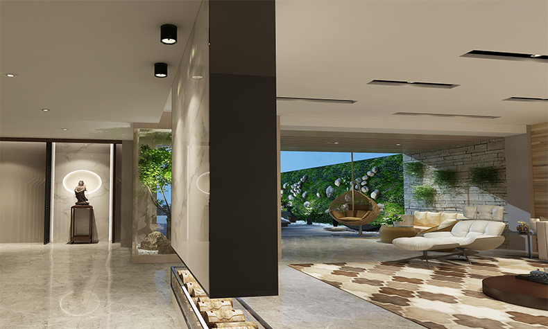 瀧景花園別墅355平米現(xiàn)代簡(jiǎn)約風(fēng)格裝修案例-客廳一角 瀧景花園別墅355平米現(xiàn)代簡(jiǎn)約風(fēng)格裝修案例-客廳一角