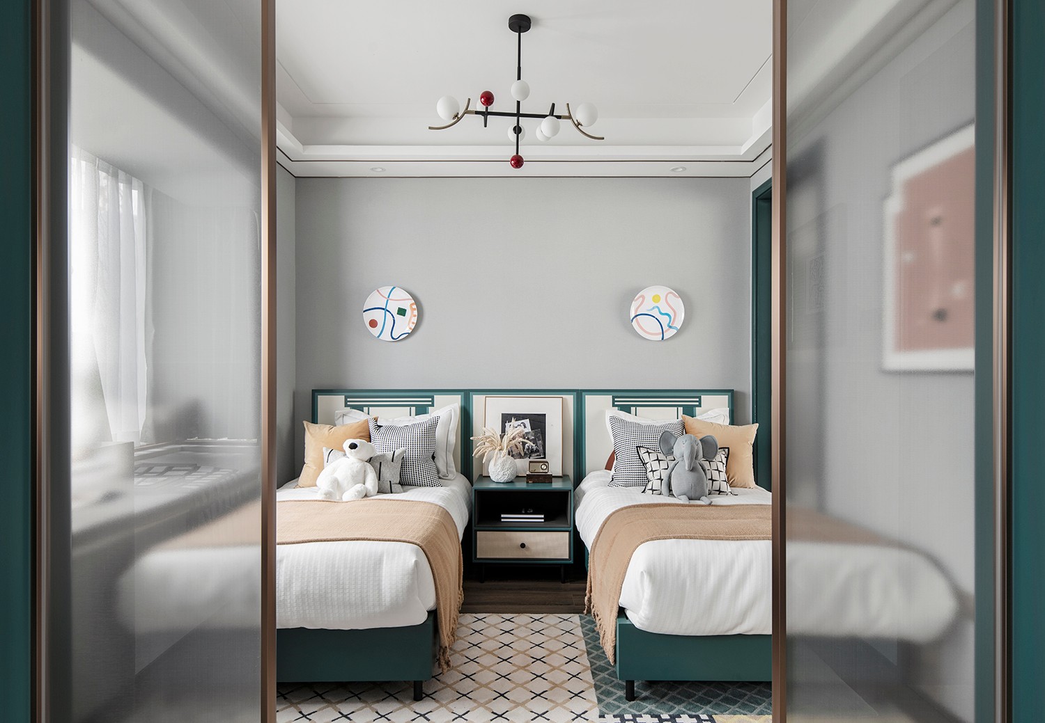 莫蘭迪輕奢風格室內設計家裝案例-兒童房 莫蘭迪輕奢風格室內設計家裝案例-兒童房