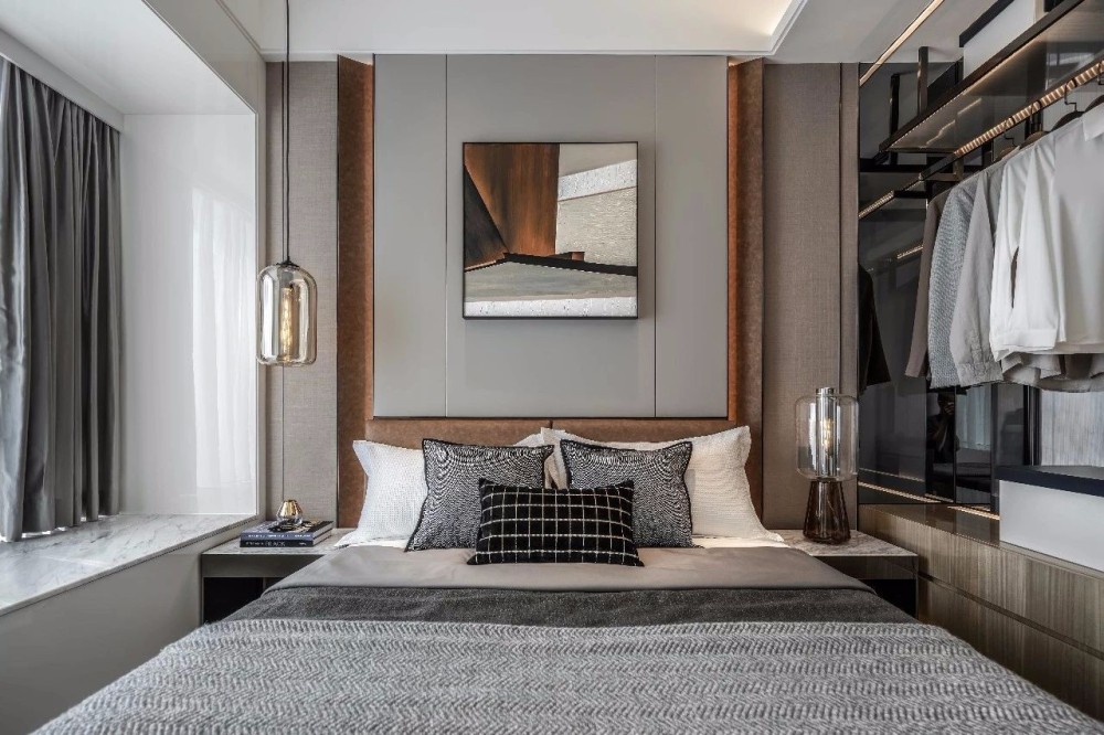 現代簡約風格室內設計家裝案例-臥室 現代簡約風格室內設計家裝案例-臥室