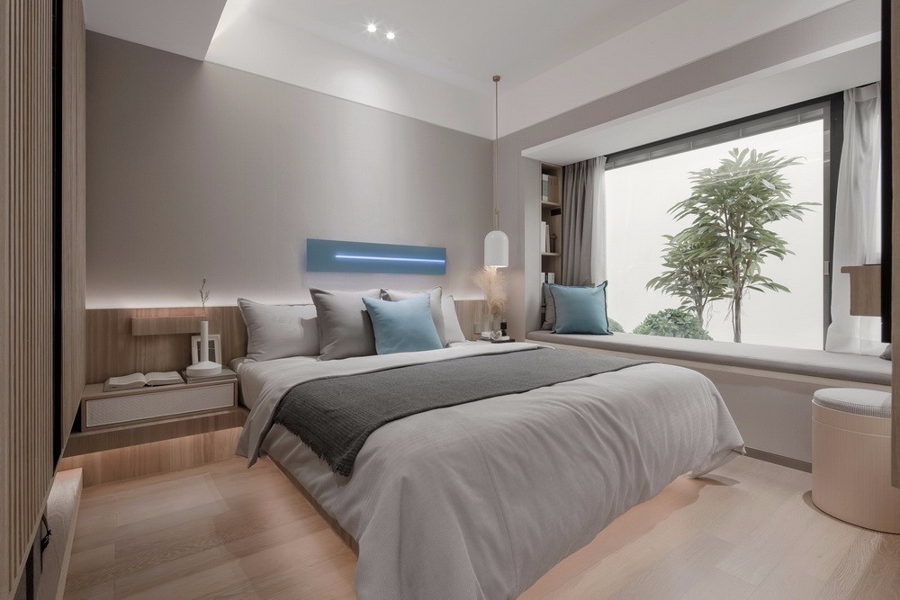 現(xiàn)代簡(jiǎn)約風(fēng)格室內(nèi)家裝案例效果圖-臥室 現(xiàn)代簡(jiǎn)約風(fēng)格室內(nèi)家裝案例效果圖-臥室