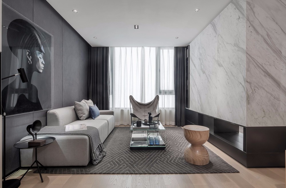 現(xiàn)代簡(jiǎn)約風(fēng)格室內(nèi)家裝案例效果圖-客廳 現(xiàn)代簡(jiǎn)約風(fēng)格室內(nèi)家裝案例效果圖-客廳