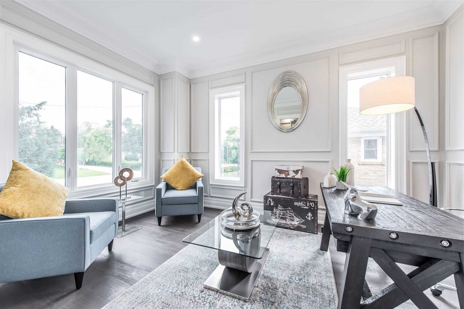 歐式簡約風格家裝設計別墅裝修效果圖-書房 歐式簡約風格家裝設計別墅裝修效果圖-書房