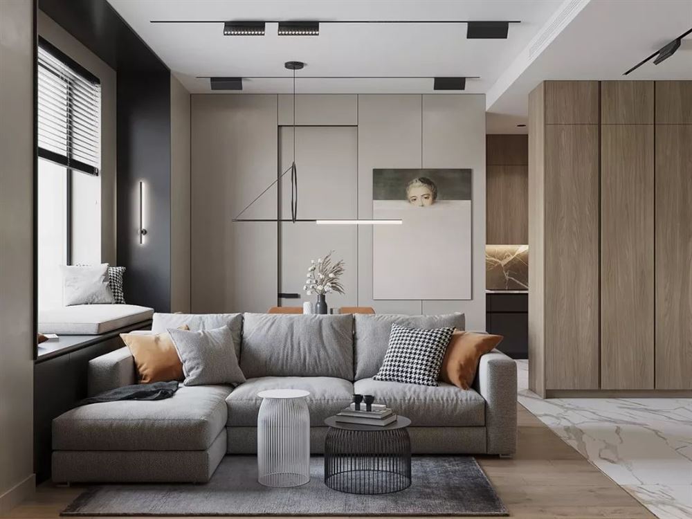 佛山市建發·融創·雅居樂丨和璽輕奢風格三居室裝修案例