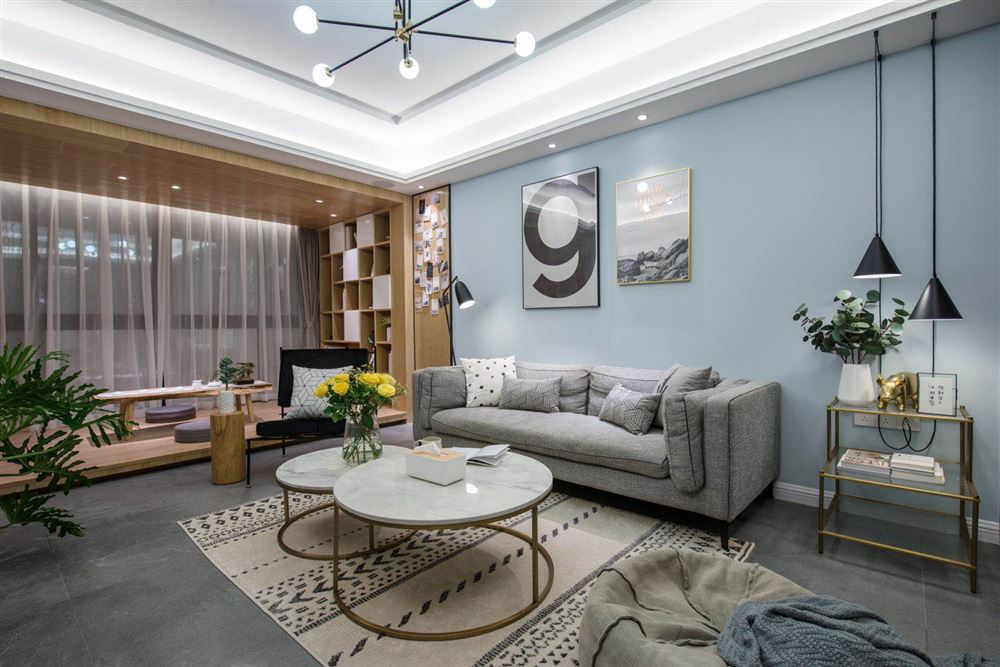 佛山市高明碧桂園·花城薈北歐風格三居室裝修案例