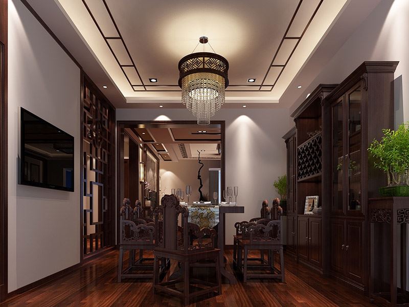 曲靖市龍澤園新古典風格四居室裝修案例