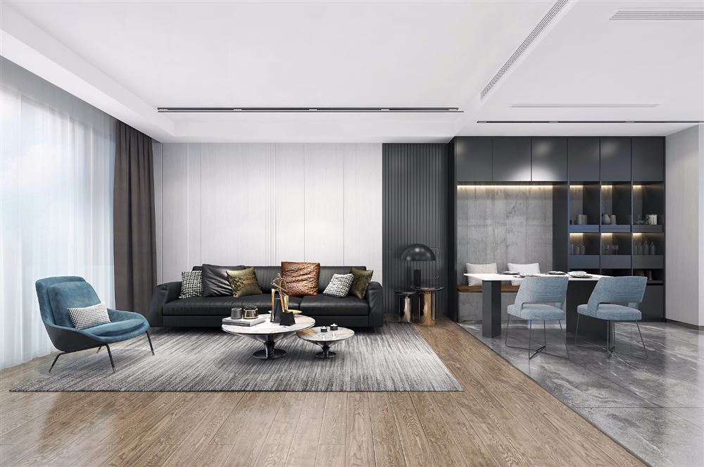 廣州市黃埔花園現(xiàn)代簡約風(fēng)格三居室裝修案例