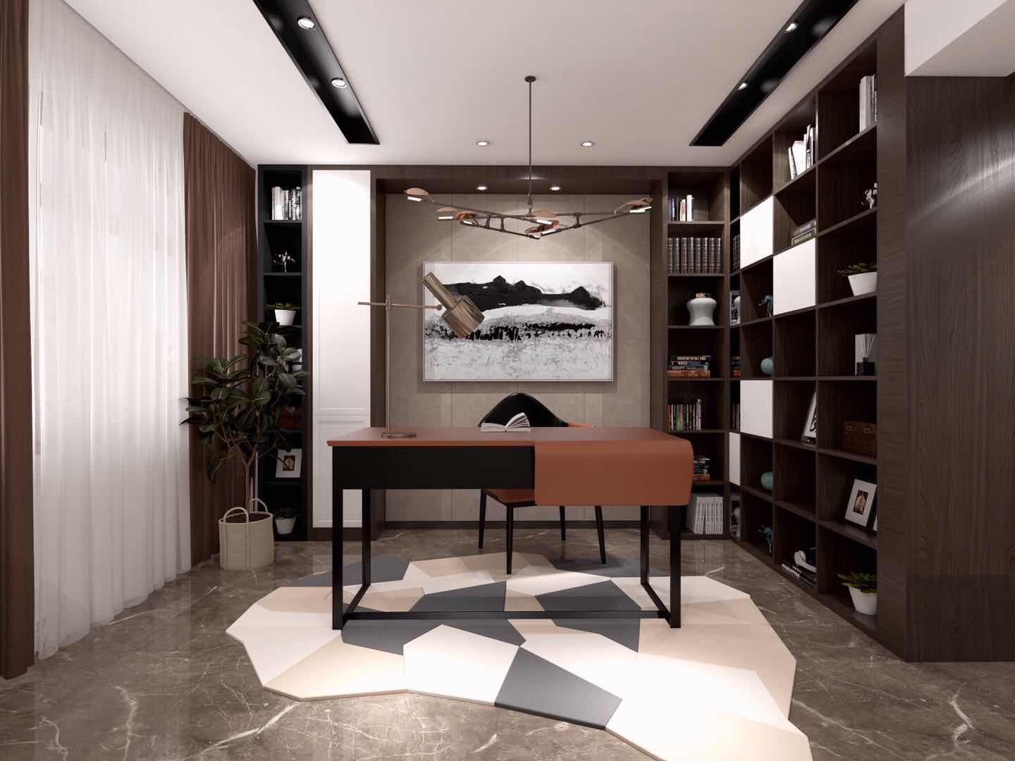 嘉興市嘉業陽光城現代風格別墅裝修案例