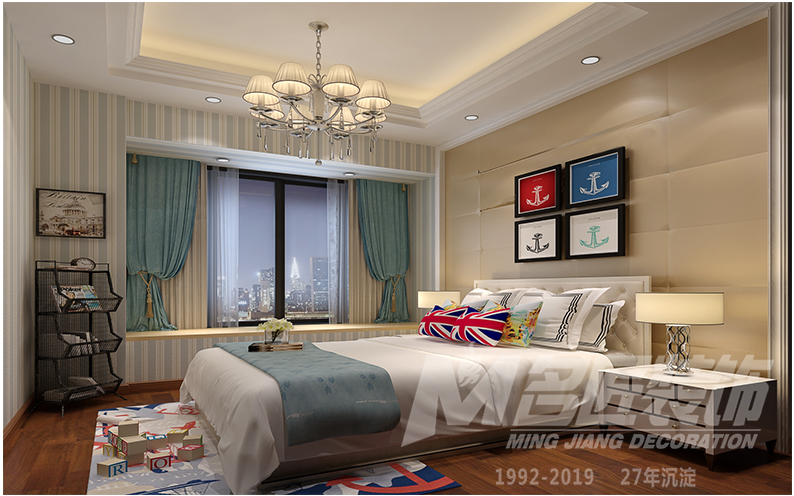 桂花洲三居120平米美式鄉村風格裝修案例-男孩房 桂花洲三居120平米美式鄉村風格裝修案例-男孩房