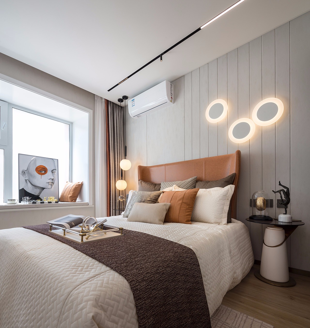 輕奢風格家裝設計室內裝修效果圖-臥室 輕奢風格家裝設計室內裝修效果圖-臥室