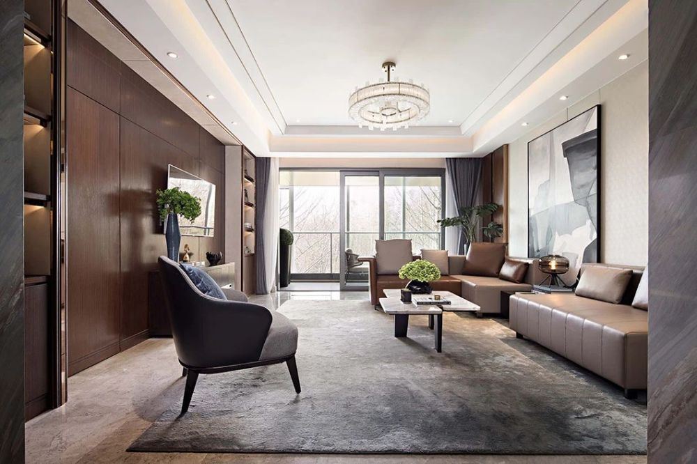 佛山市建發·融創·雅居樂丨和璽輕奢風格四居室裝修案例