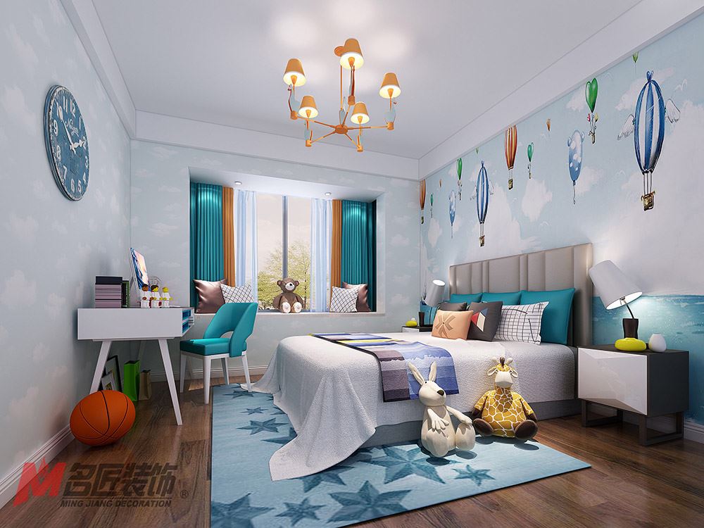 河源市東方國際現代簡約風格三居室裝修案例