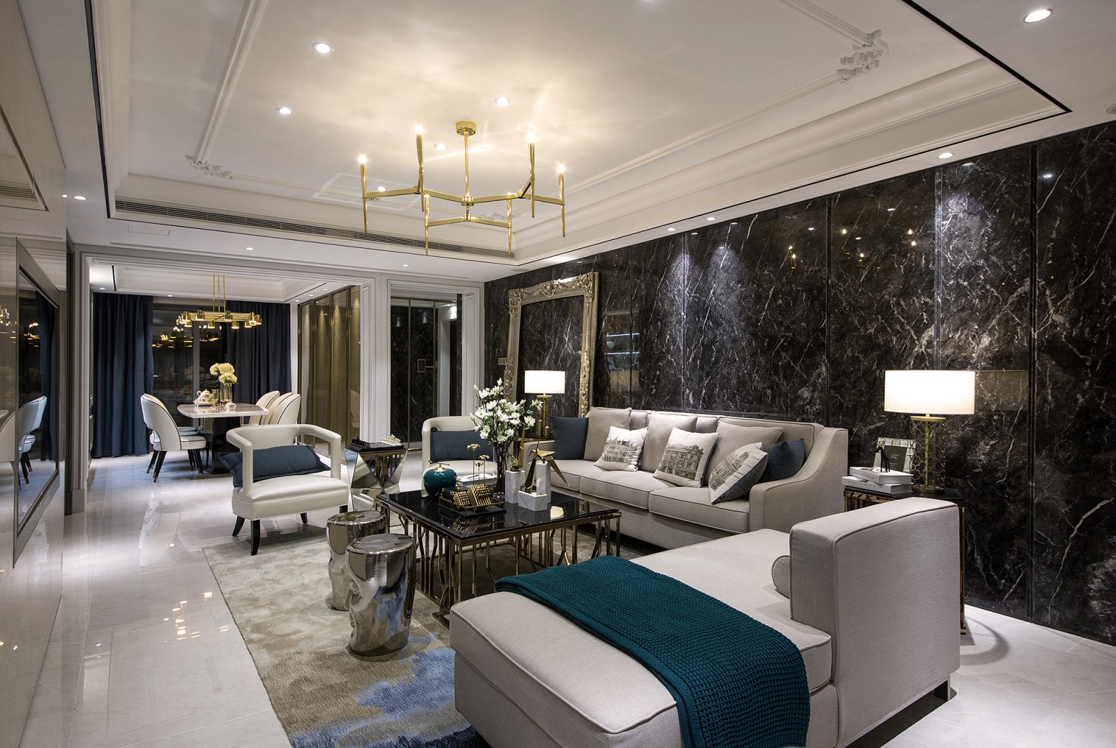 現代歐式風格家裝設計室內裝修效果圖-客餐廳 現代歐式風格家裝設計室內裝修效果圖-客餐廳