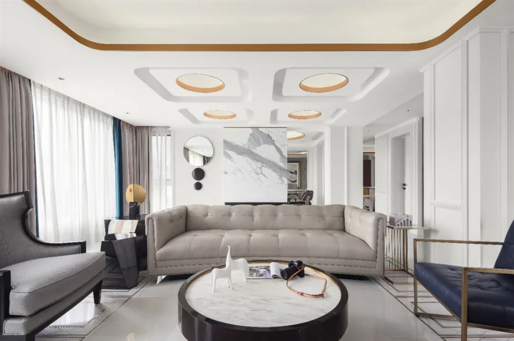 湛江市城市美林輕奢風(fēng)格復(fù)式裝修案例