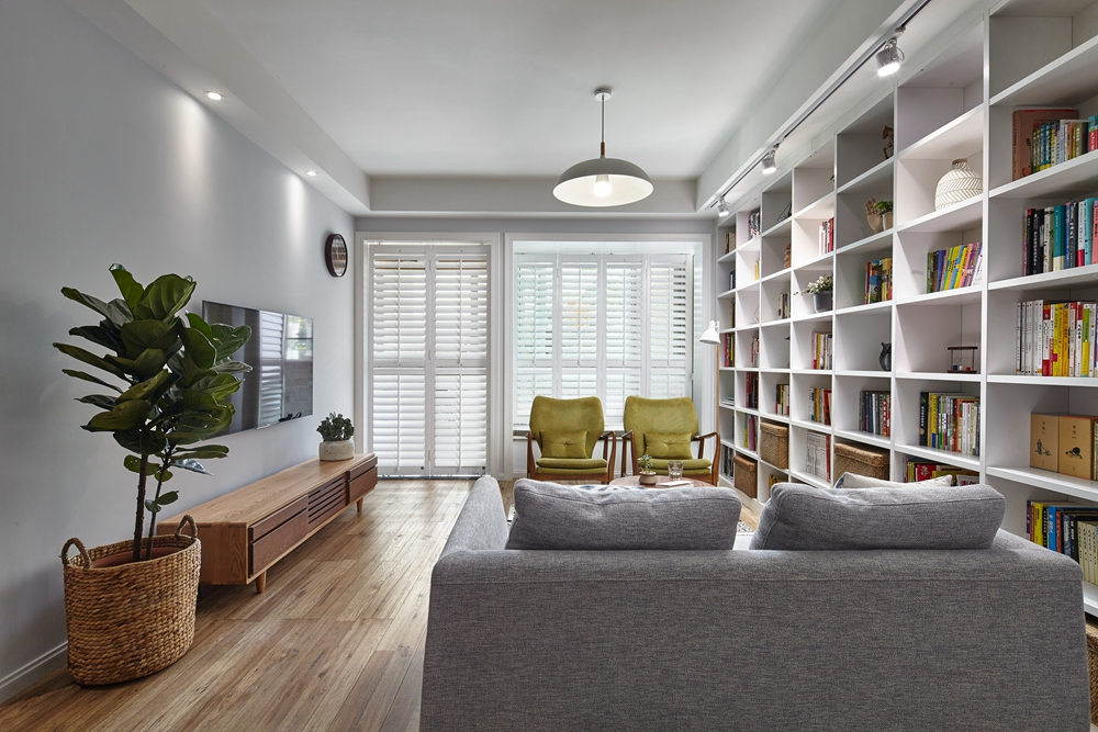 北歐原木風格家裝設計室內裝修效果圖-客廳 北歐原木風格家裝設計室內裝修效果圖-客廳