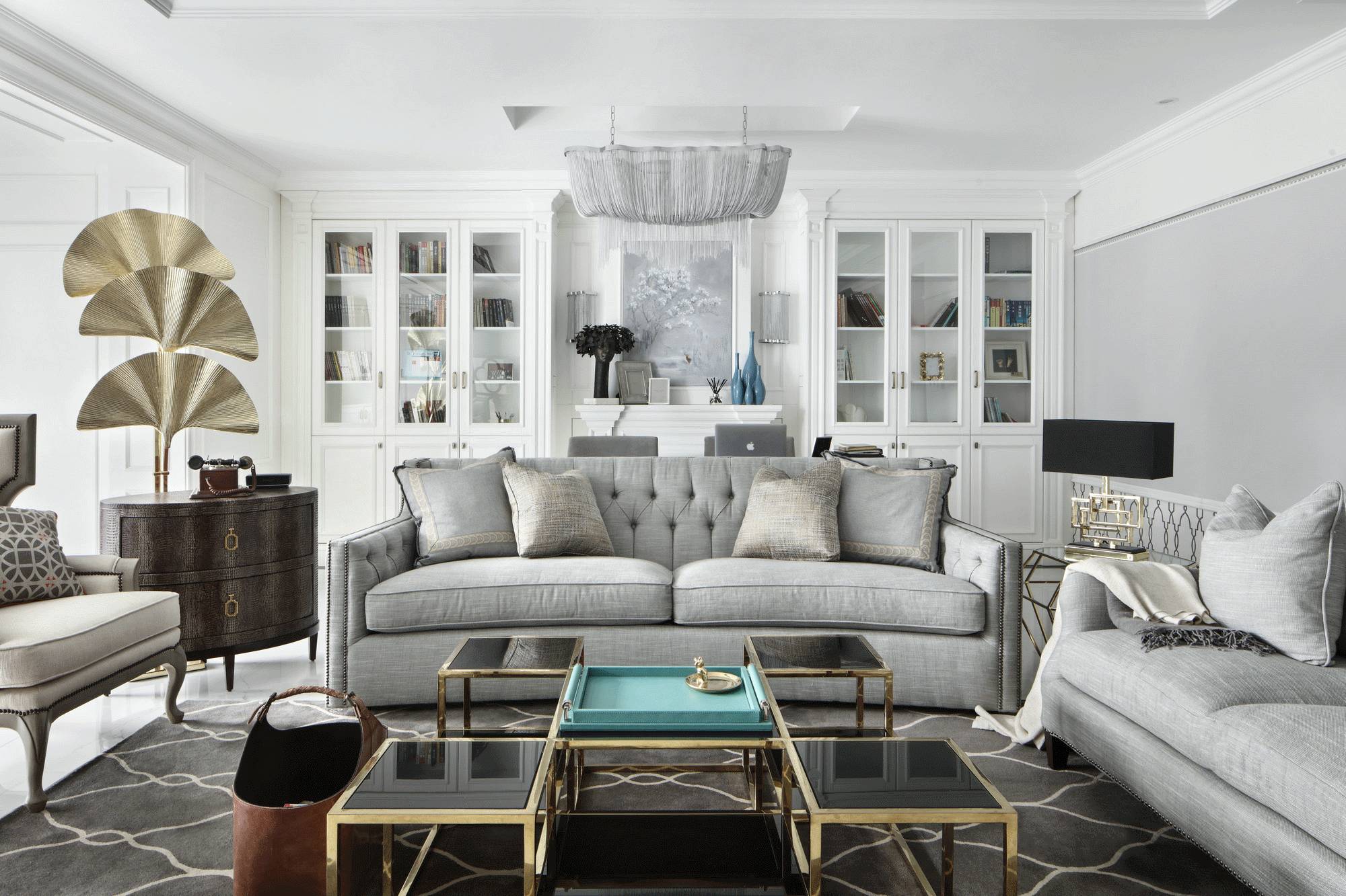 廣州裝修公司歐式輕奢風格室內裝修效果圖-客廳 廣州裝修公司歐式輕奢風格室內裝修效果圖-客廳