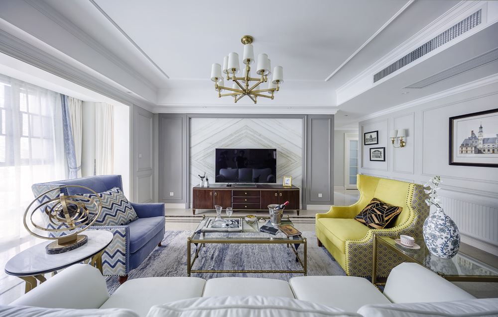 湛江市華盛城市花園歐式風(fēng)格四居室裝修案例