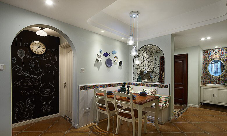 田園風格室內(nèi)裝修效果圖-御雅園三居125平米-玄關(guān) 田園風格室內(nèi)裝修效果圖-御雅園三居125平米-玄關(guān)