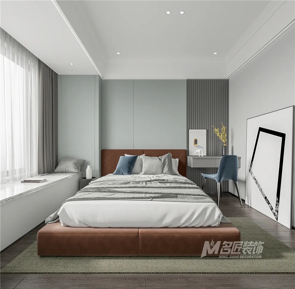 裝修公司黑白灰輕奢經(jīng)典風(fēng)格-次臥 裝修公司黑白灰輕奢經(jīng)典風(fēng)格-次臥