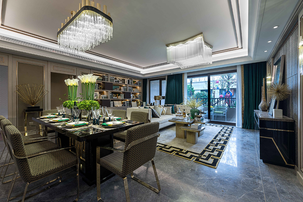 南寧市潤華尚城街區(qū)歐式風(fēng)格三居室裝修案例