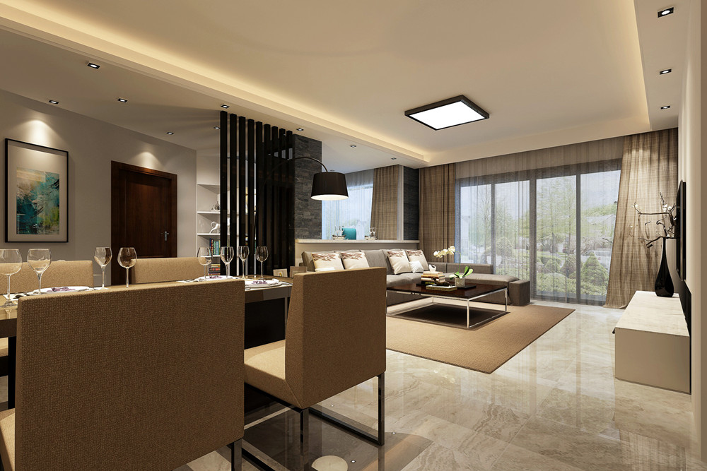 江門市東成家園現(xiàn)代簡約風(fēng)格三居室裝修案例