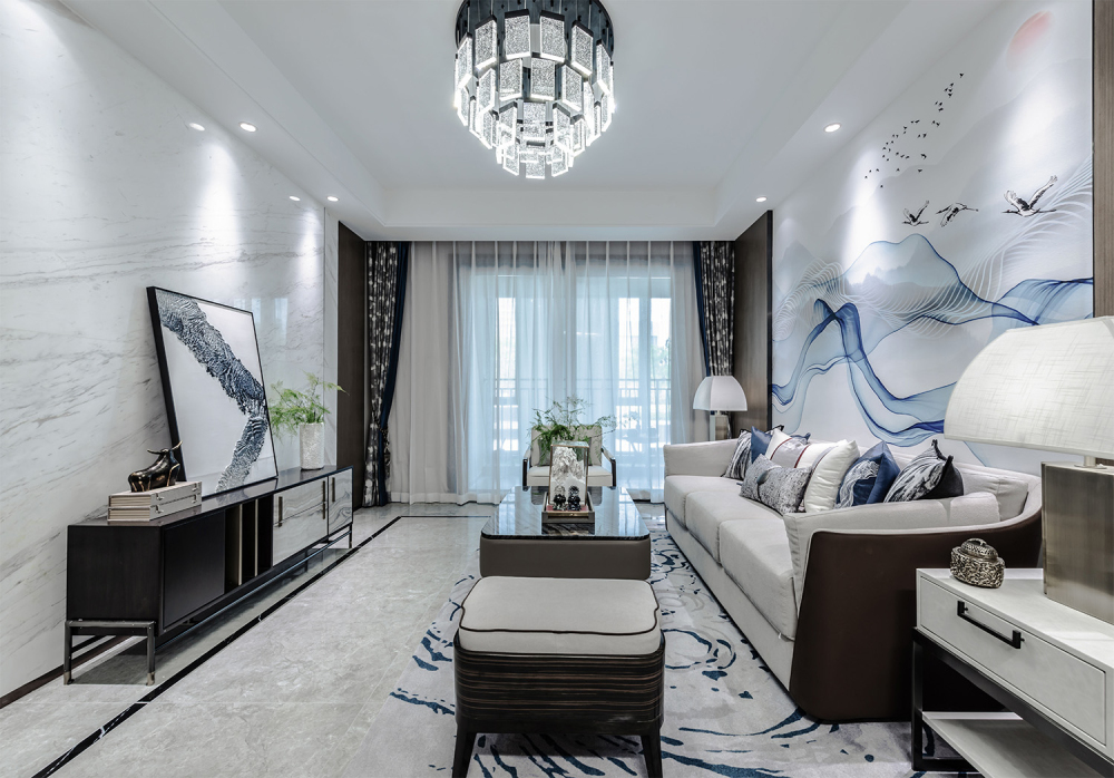 廣州市景新國際新中式風(fēng)格三居室裝修案例