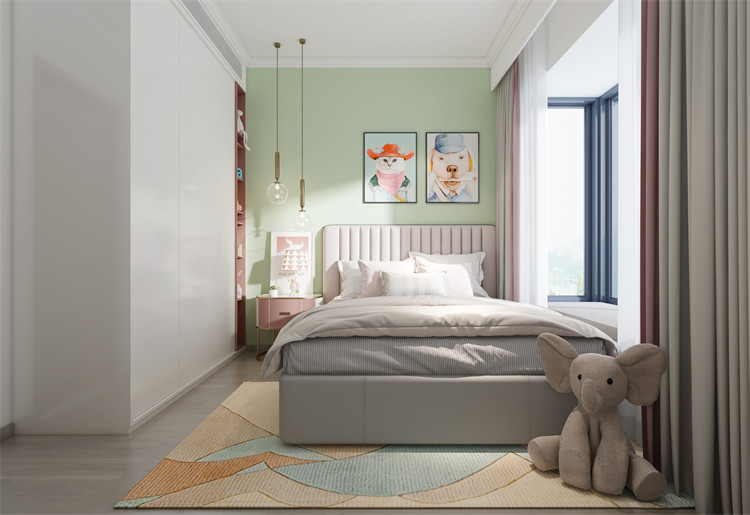 廣州市東風廣場新中式風格四居室裝修案例