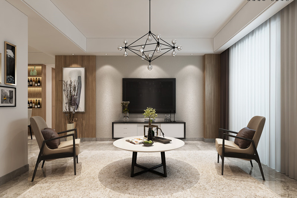 合肥市世紀(jì)中心現(xiàn)代簡(jiǎn)約風(fēng)格三居室裝修案例