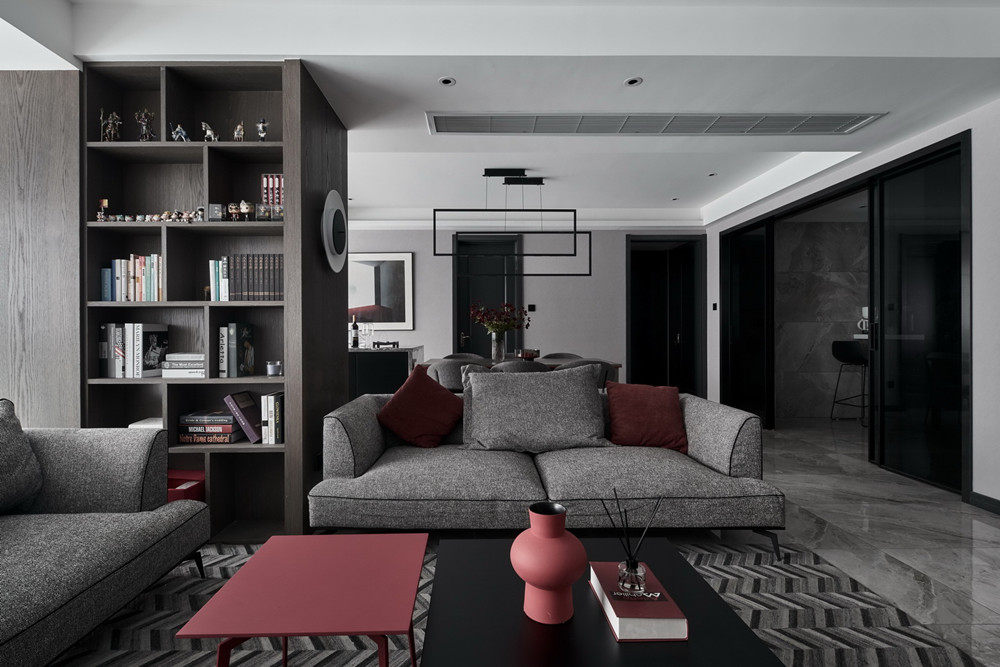 嘉興市中天熙景誠品現代風格四居室裝修案例