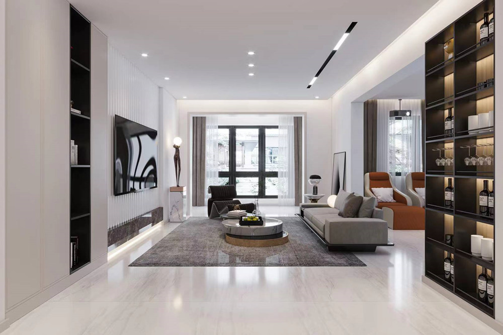 連云港市繁榮路6號(hào)小區(qū)現(xiàn)代簡(jiǎn)約風(fēng)格三居室裝修案例