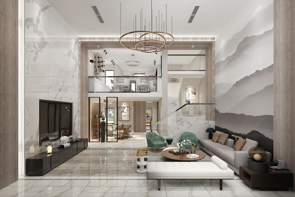 南京301平米以上現(xiàn)代簡約風格東方名城家裝設(shè)計案例