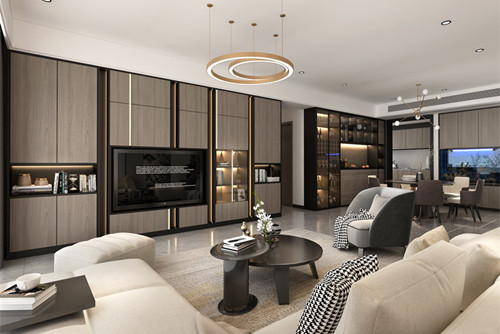 玉林市歐景嘉園現(xiàn)代簡(jiǎn)約風(fēng)格三居室裝修案例