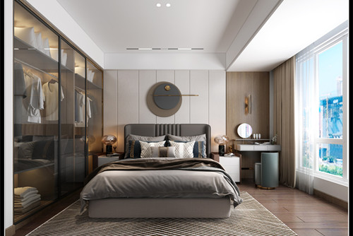 玉林市合源美地現(xiàn)代簡(jiǎn)約風(fēng)格三居室裝修案例