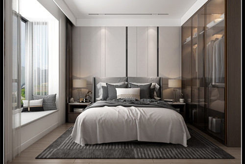 玉林市合源美地現(xiàn)代簡(jiǎn)約風(fēng)格三居室裝修案例
