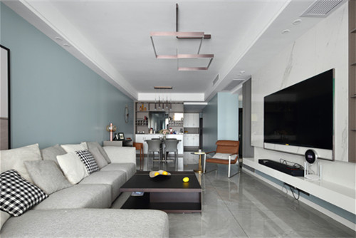 德陽市世家城南1號現代簡約風格三居室裝修案例