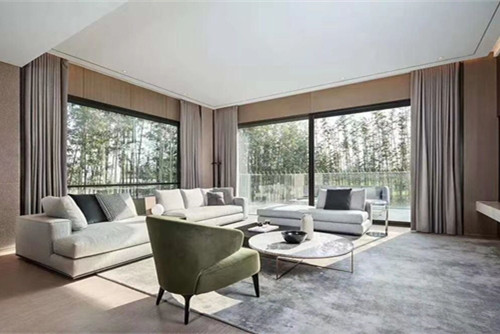 陽江市建華翡翠城現代簡約風格三居室裝修案例