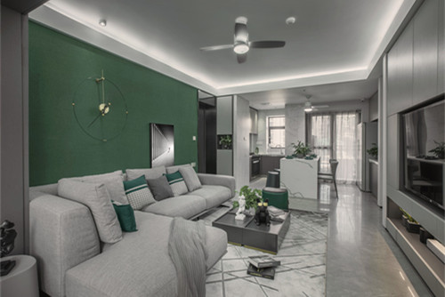 海口市和泓海棠府現(xiàn)代簡約風格三居室裝修案例