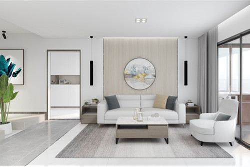 海口市濱江帝景現(xiàn)代簡(jiǎn)約風(fēng)格三居室裝修案例