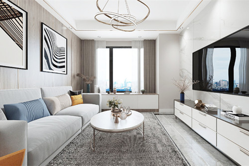 紅河哈尼族彝族自治州101-200平米輕奢風格龍湖領域裝修設計效果圖