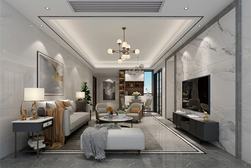 惠州市茂基·城市華府現(xiàn)代簡約風格三居室裝修案例