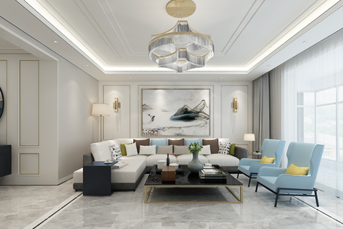 秦皇島201-300平米輕奢風(fēng)格達(dá)潤上邦室內(nèi)設(shè)計(jì)效果圖