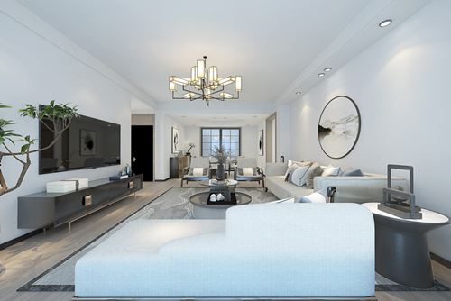 百色市大塘四巷東1-10號住宅樓現代簡約風格三居室裝修案例